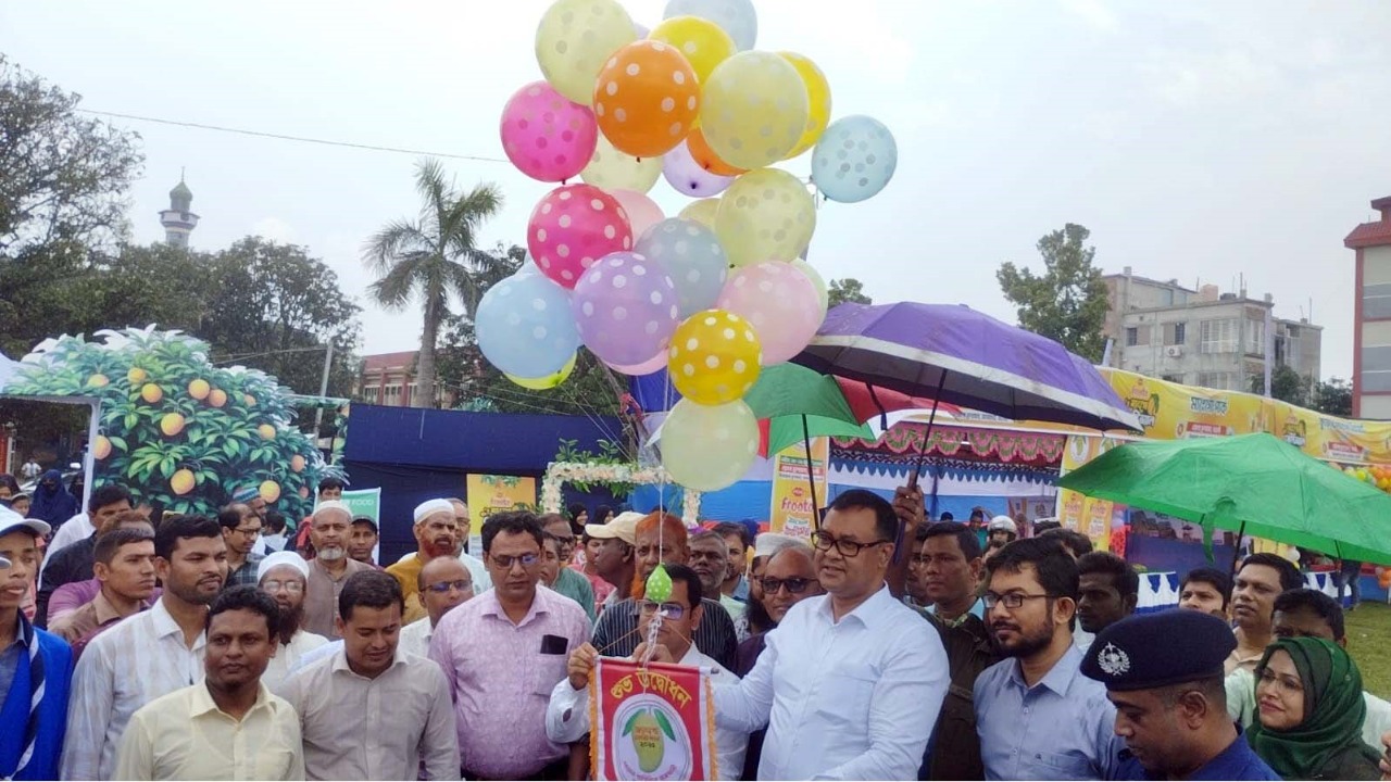 নওগাঁর সাপাহারে শুরু হলো দুই দিনব্যাপী আন্তর্জাতিক মানের আম উৎসব
