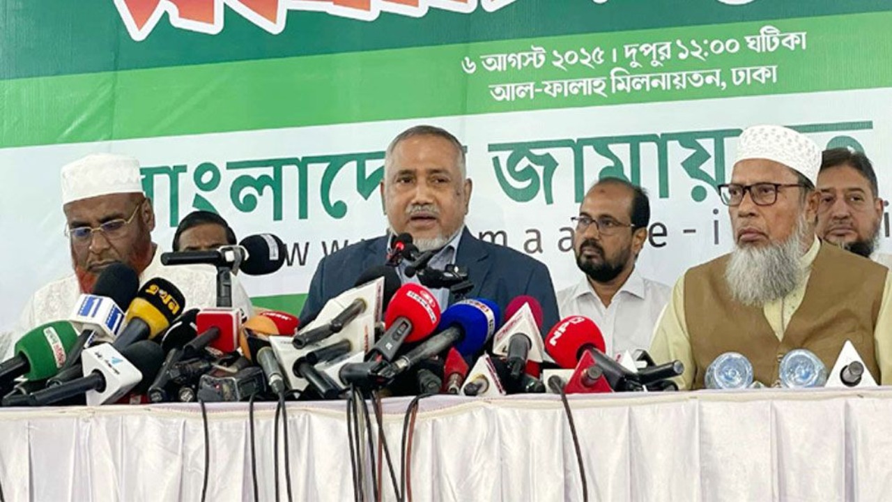 জুলাই সনদের ভিত্তিতেই নির্বাচন করতে হবে: জামায়াতে ইসলামীর ডা. তাহের